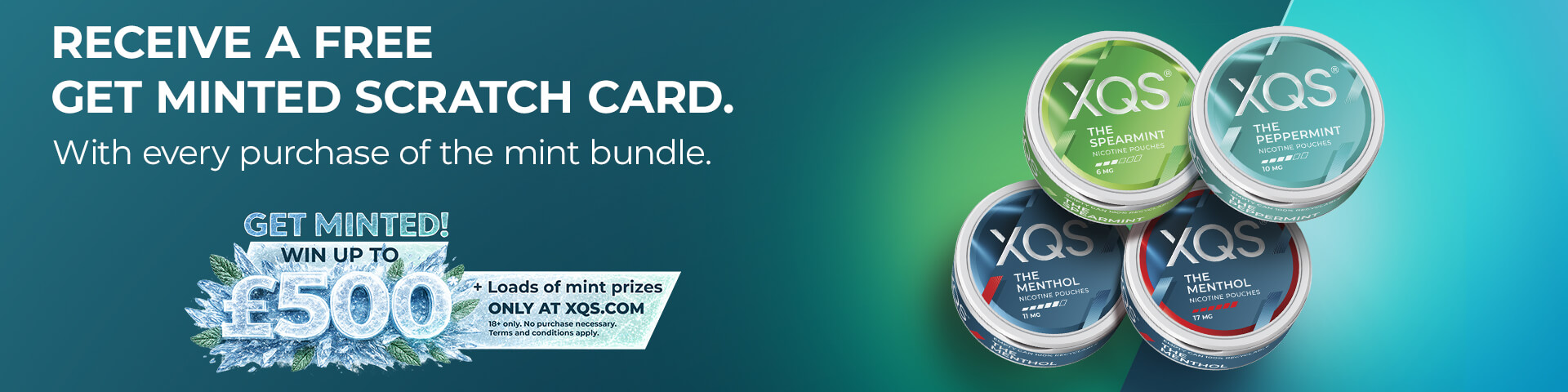 Receive a free get minted scratch card with every purchase of the mint bundle